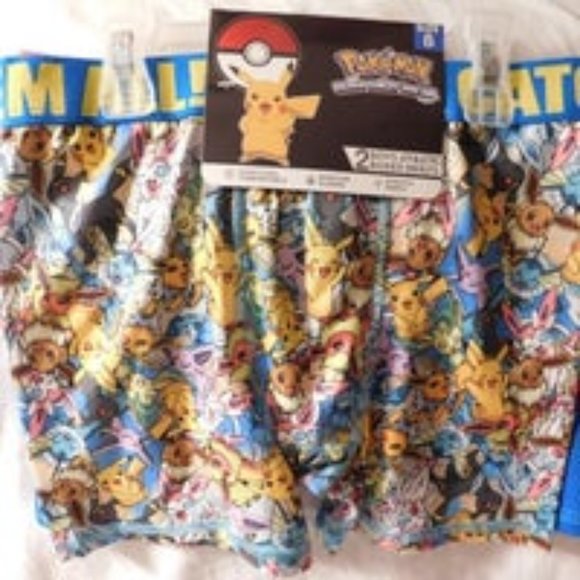 Pokémon Athletic Boxer Briefs Boy's Size 8 - Picture 1 of 4